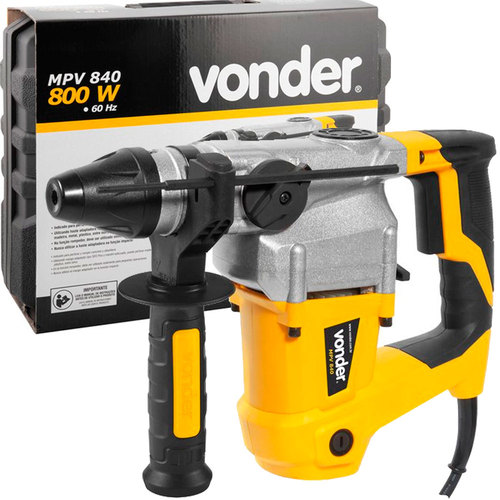 Martelete Perfurador e Rompedor 800 watts 4 joules com maleta SDS Plus - MPV840  220V
