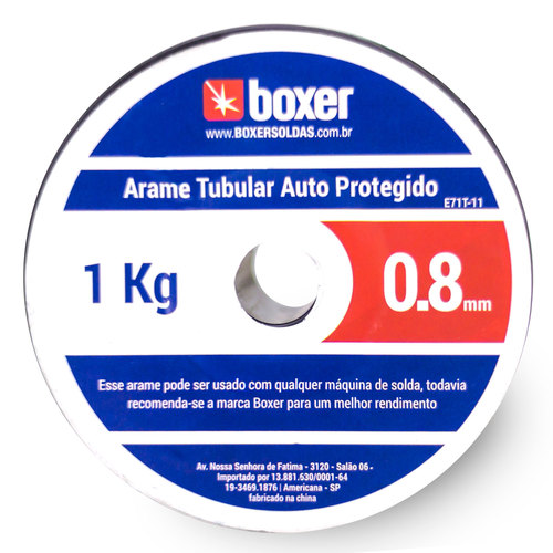 Arame para solda mig de 0,8 mm 1 kg uso sem g�s - 1570003