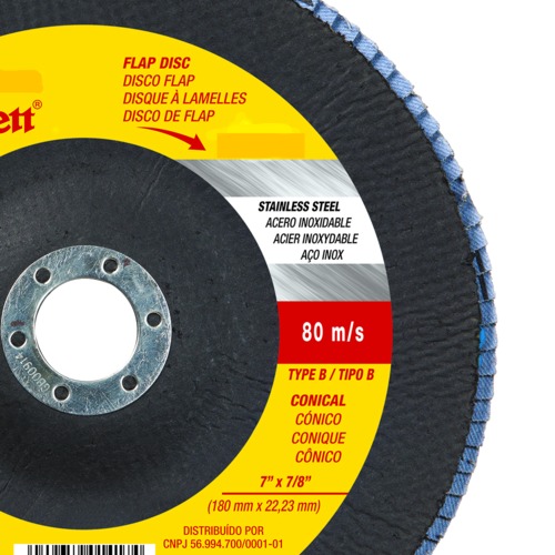 Disco de lixa flap disc c�nico 7