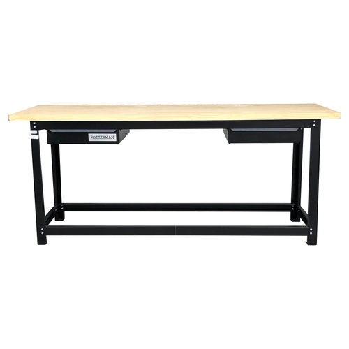 Bancada desmont�vel aberta de 2.000 x 600 mm com tampo de pinus