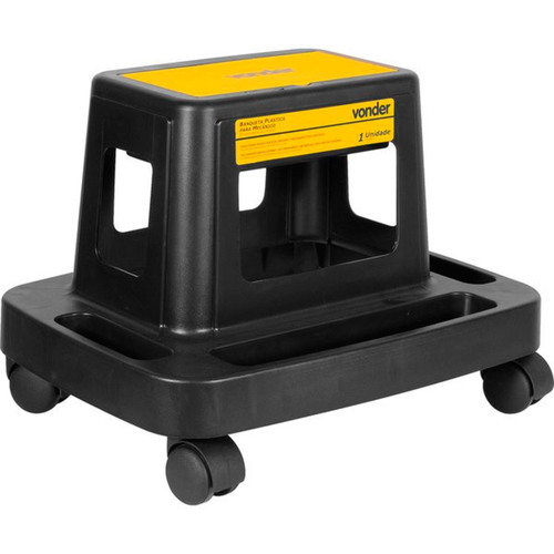 Banqueta para mecnico com bandeja porta ferramentas 