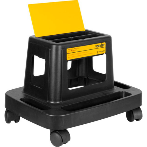 Banqueta para mecnico com bandeja porta ferramentas 