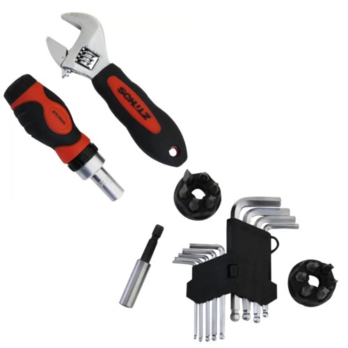 Kit de ferramentas com maleta 24 peas