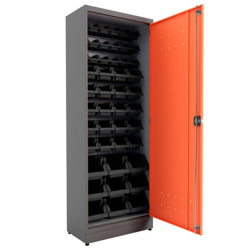 Arm�rio organizador gaveteiro com 47 gavetas pretas mistas