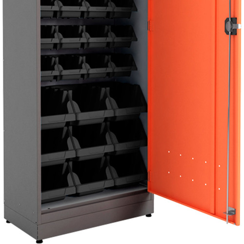 Arm�rio organizador gaveteiro com 47 gavetas pretas mistas