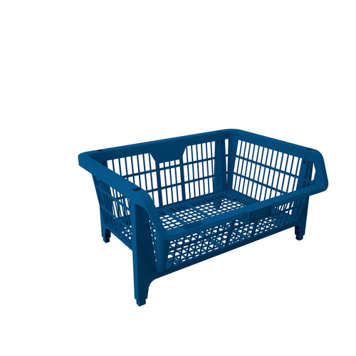 Cesto expositor 435 x 280 x 375 mm azul 5 peças - Prático Cesto expositor 435 x 280 x 375 mm azul 5 peças - Prático