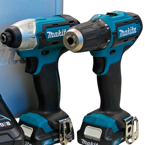 Combo Furadeira Parafusadeira DF333D + Parafusadeira de Impacto TD110D 12V - CLX224SAX  110V/220V