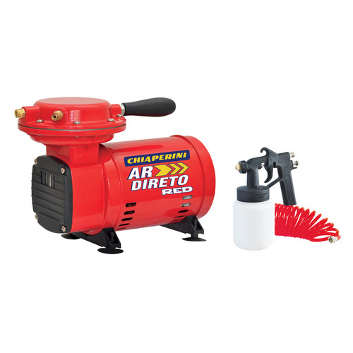 Compressor de ar direto 2,3 ps com pistola e mangueira - RED  110V/220V