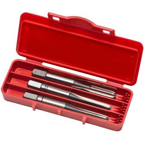 Jogo de macho manual ao rpido M8 x 1,25 mm DIN352 com 3 peas - E100M8NO8