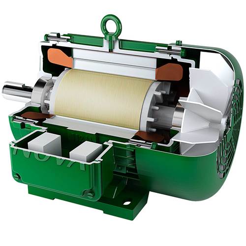 Motor el�trico 3 hp 4 polos blindado IP56 trif�sico - Premium IR3 