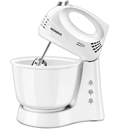 Batedeira 350W 3 velocidades + pulsar com tigela de 3,6L Pratica II - B-05 NP  220V