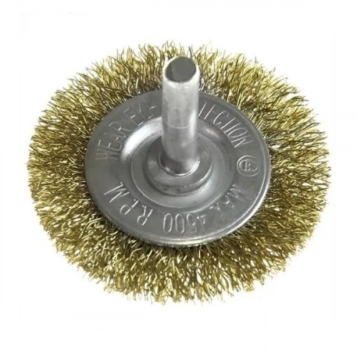 Escova de a�o circular ondulada 50 mm 