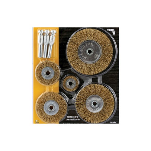 Escova de aço circular ondulada 1/4 Escova de aço circular ondulada 1/4