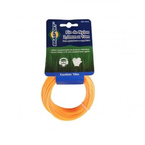 Fio de nylon para roadeira de 2 mm x 10 metros
