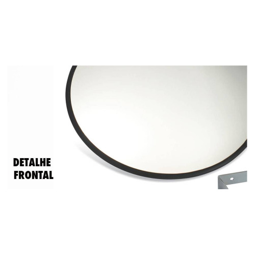 Espelho Panormico 300 mm com acabamento de borracha