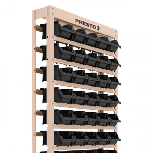 Estante metlica com 60 gavetas n 3 preta -  93005