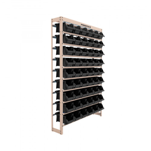 Estante metlica com 54 gavetas n 5 preta