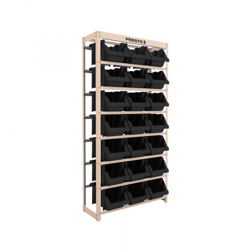 Estante metlica com 21 gavetas n 7 preta