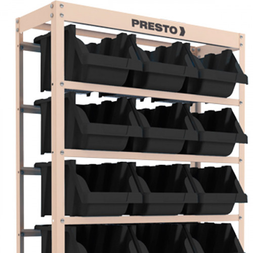 Estante metlica com 21 gavetas n 7 preta