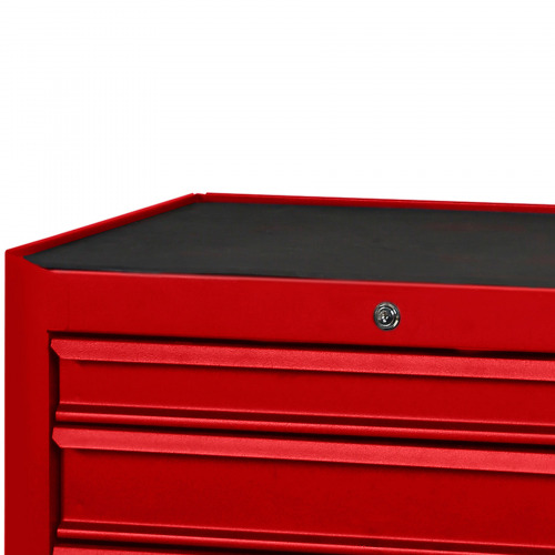 Carrinho para ferramentas com 6 gavetas vermelho - C04-BOX