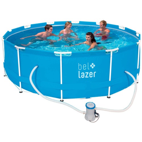 Piscina estruturada 10.000 litros com filtro + forro + cobertura  110V