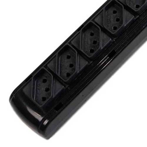 Filtro de linha 6 tomadas 1,1 metro 10A preto