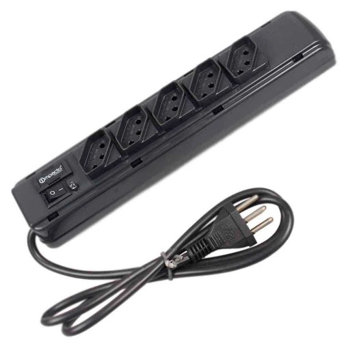 Filtro de linha 5 tomadas 1,1 m 10A preto