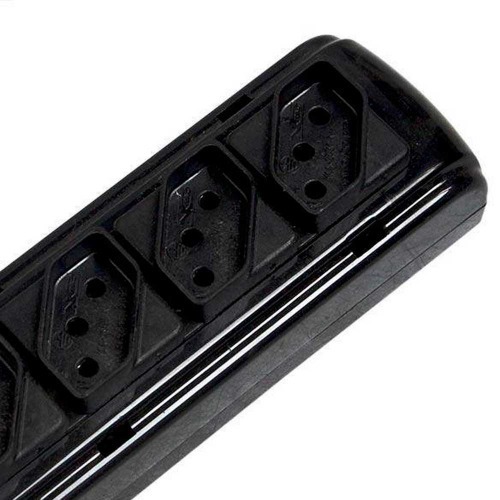 Filtro de linha 4 tomadas 1,1 metro 10A preto