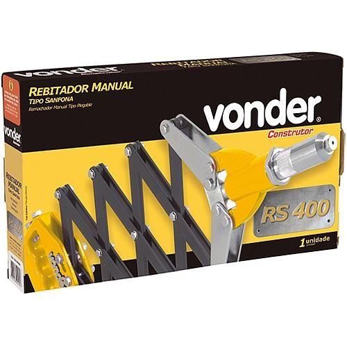 Rebitador manual tipo sanfona para rebites até 6,4 mm - RS 400 Rebitador manual tipo sanfona para rebites até 6,4 mm - RS 400