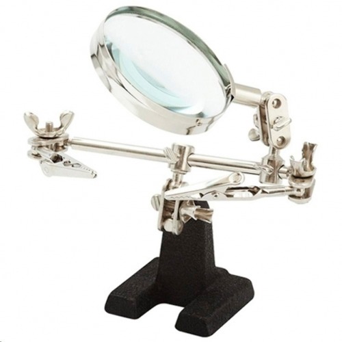 Lupa com garras e suporte