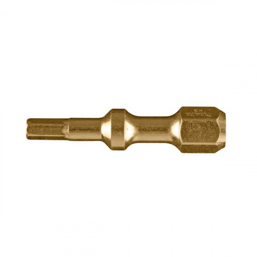 Bits hexagonal de toro H3 encaixe 1/4 x 30 mm 2 peas - Impact Gold