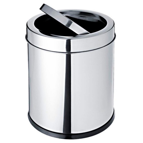 Lixeira inox 5,4L com tampa basculante 18,5 x 20 cm Decorline - 3032/202