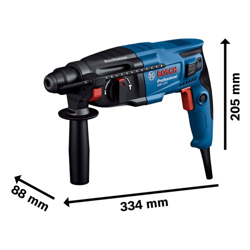 Martelete Perfurador e Rompedor 720W 2 joules SDS Plus com maleta - GBH 220 220V Martelete Perfurador e Rompedor 720W 2 joules SDS Plus com maleta - GBH 220 220V
