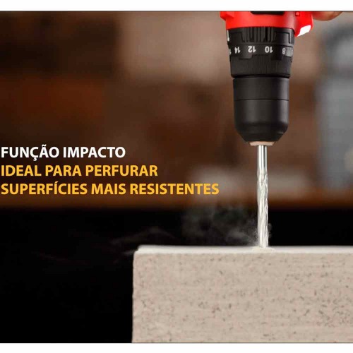 Furadeira Parafusadeira de impacto 3/8 Furadeira Parafusadeira de impacto 3/8