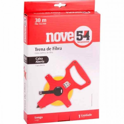 Trena longa em fibra de vidro caixa aberta 30 m