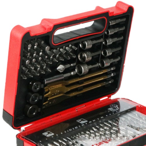 Jogo de acess�rios para furar e parafusar com 71 pe�as