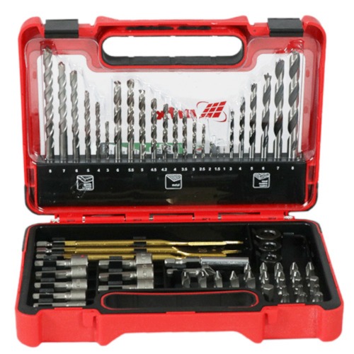 Jogo de acess�rios para furar e parafusar com 71 pe�as