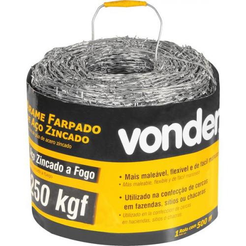 Arame farpado 250kgf rolo 500 metros Arame farpado 250kgf rolo 500 metros
