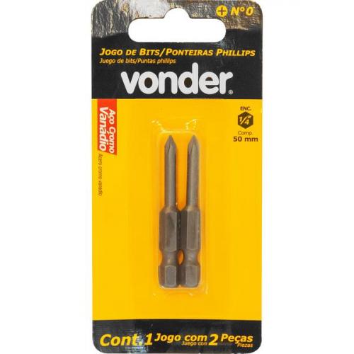 Jogo de bits phillips com encaixe sextavado 