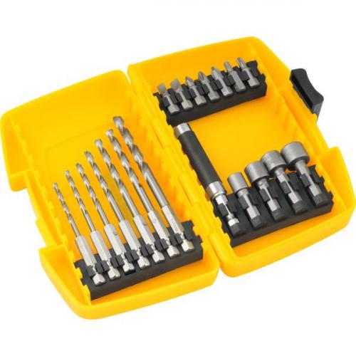 Jogo combinado brocas e bits com 19 pe�as 