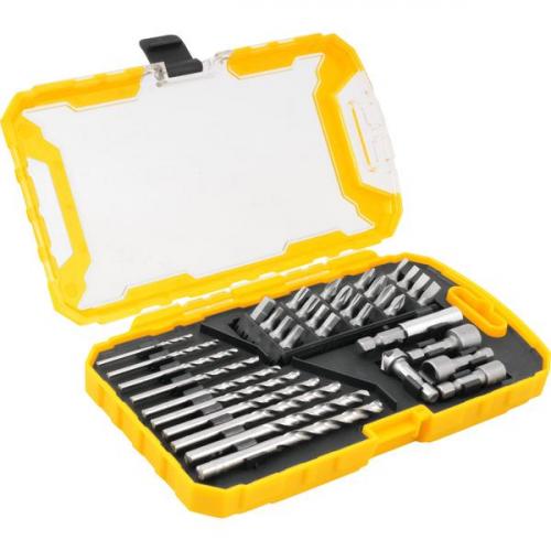 Jogo de bits brocas e soquetes com 35 peças Jogo de bits brocas e soquetes com 35 peças