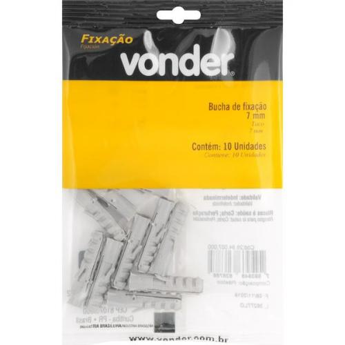 Bucha de fixao 7 mm cartela com 10 peas 