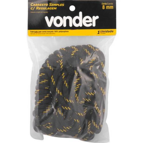 Cabresto simples com regulagem 8 mm preto e amarelo  