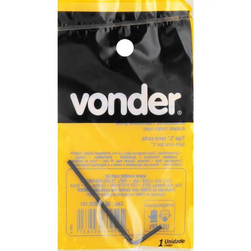 Chave allen 2,0 ao cromo vandio