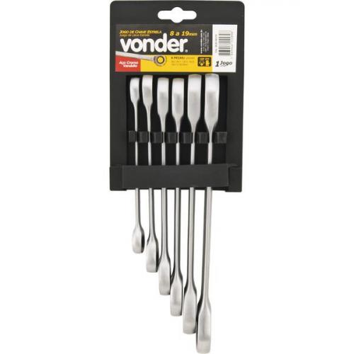 Jogo de chaves estrela com catraca 8 mm a 19 mm - 3608108019