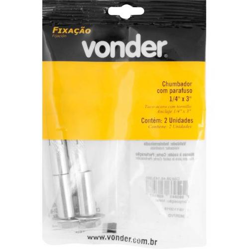Chumbador com parafuso 1/4