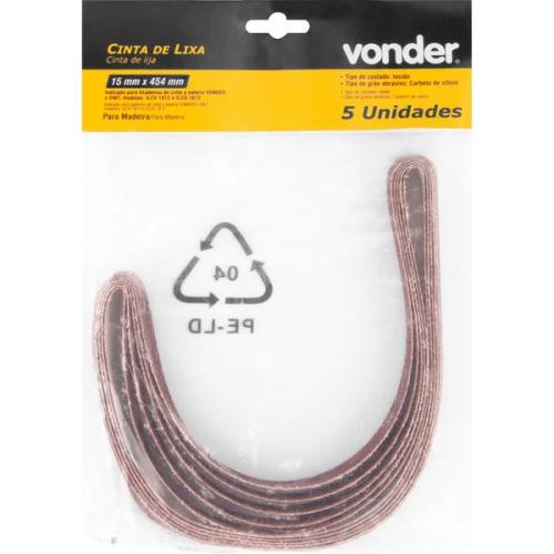 Cinta de lixa 15 mm x 454 mm G 120 com 5 peças Cinta de lixa 15 mm x 454 mm G 120 com 5 peças