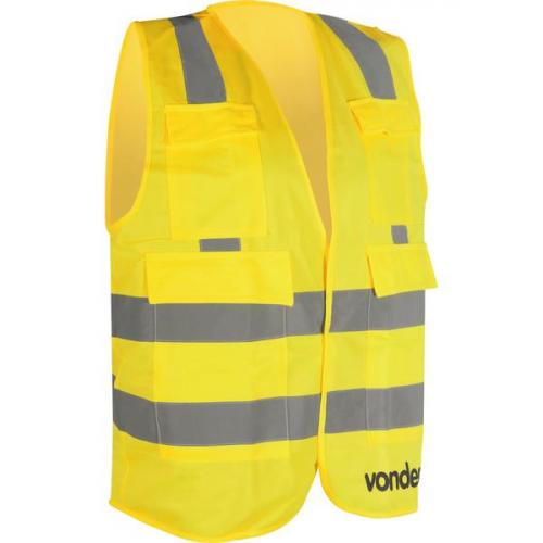 Colete refletivo tipo bluso com bolso amarelo - CV 106  