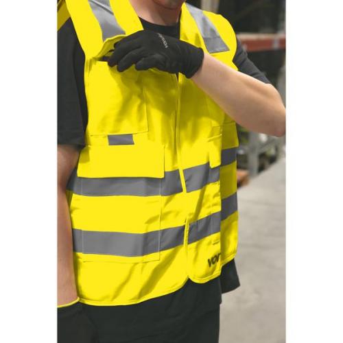 Colete refletivo tipo bluso com bolso amarelo - CV 106  