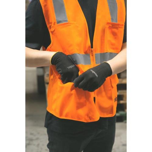 Colete refletivo tipo bluso com bolso e ziper laranja - CV 109  